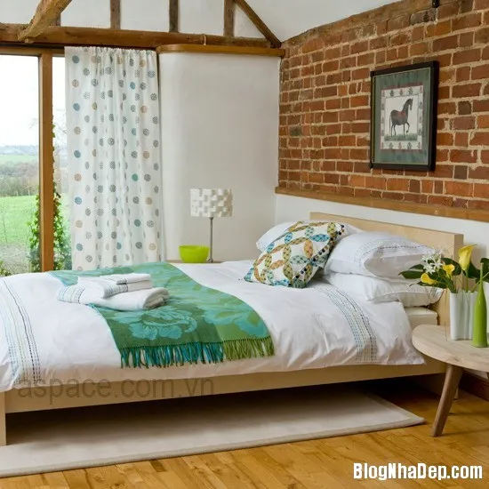 Bình yên ngon giấc với phòng ngủ phong cách đồng quê