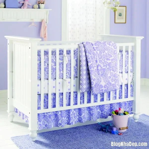 Căn phòng cho bé đáng yêu với sắc tím lavender