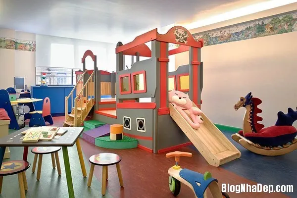 Những căn phòng chơi đầy sắc màu cho trẻ