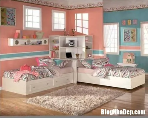 Những căn phòng ngủ đáng yêu và xinh xắn cho các cặp sinh đôi