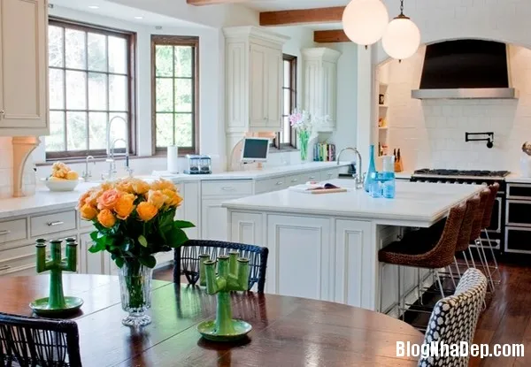 Những thiết kế bàn ăn đẹp mắt và thông minh trong nhà bếp