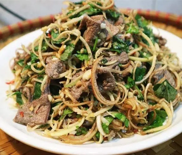 Bật mí công thức làm gỏi bò bắp chuối chuẩn vị ẩm thực Việt