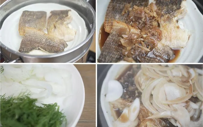 Cách làm cá lóc hấp xì dầu thịt mềm, thơm, đậm đà