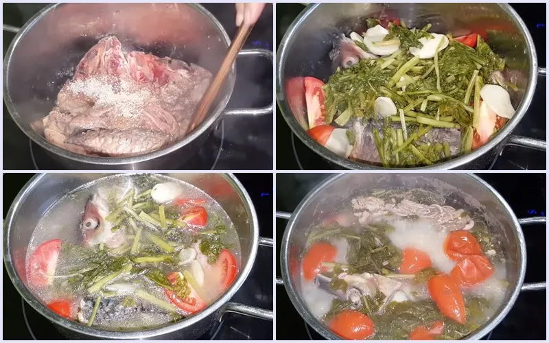 Cách làm đầu cá trắm nấu dưa chua ngon đậm đà ăn cực cuốn