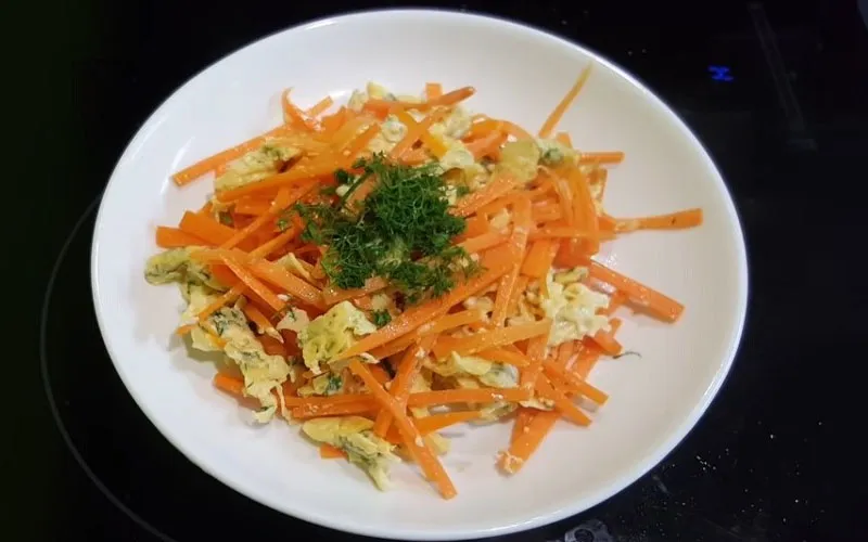 Cách làm món cà rốt xào trứng, thơm ngon bổ dưỡng, siêu đơn giản