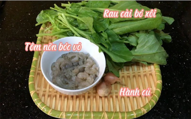 Cách nấu cải bó xôi nấu tôm thơm ngon, thanh mát giải nhiệt trong những ngày hè