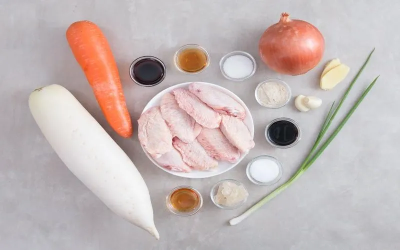 Cách nấu gà hầm củ cải ngọt thanh, dinh dưỡng