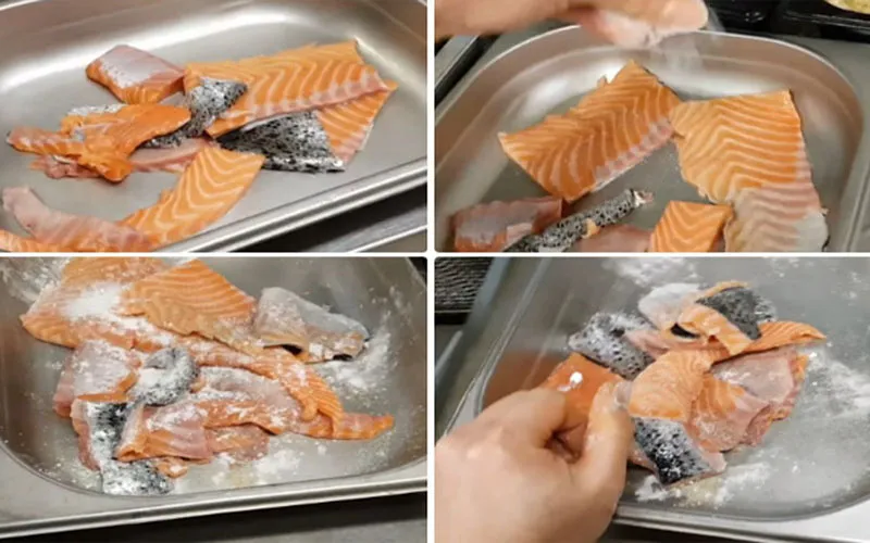 Công thức chế biến da cá hồi chiên giòn ăn cực mê